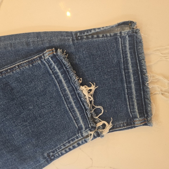 7 For All Mankind Jen 7 Ankle Straight Stretch Medium Wash Blue Size 14 - Picture 6 of 9